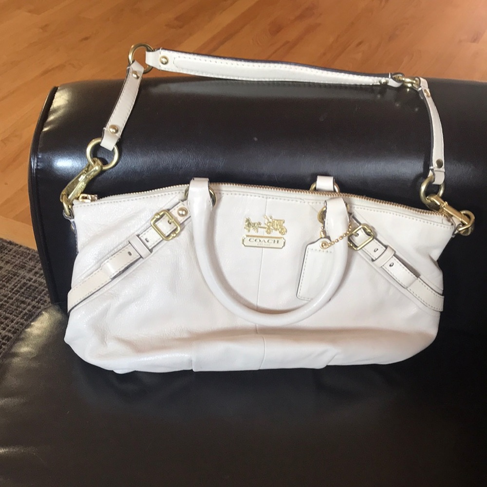 Creme Coach Bag
